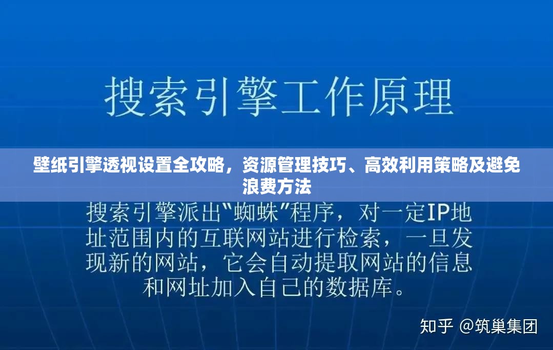 壁纸引擎透视设置全攻略，资源管理技巧、高效利用策略及避免浪费方法