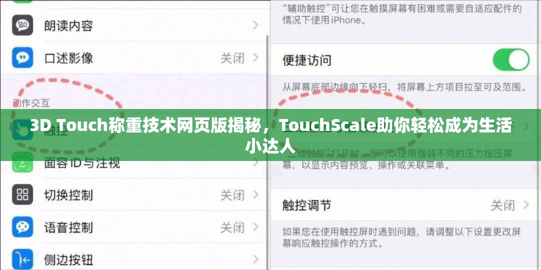 3D Touch称重技术网页版揭秘，TouchScale助你轻松成为生活小达人