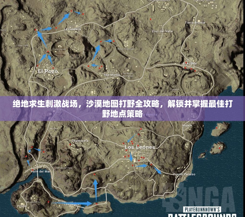 绝地求生刺激战场，沙漠地图打野全攻略，解锁并掌握最佳打野地点策略