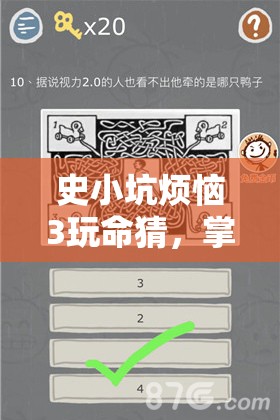 史小坑烦恼3玩命猜，掌握资源管理技巧，实现高效玩法与价值最大化策略