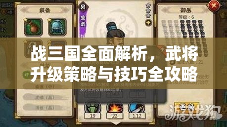 战三国全面解析，武将升级策略与技巧全攻略指南