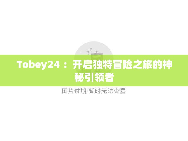 Tobey24 ：开启独特冒险之旅的神秘引领者