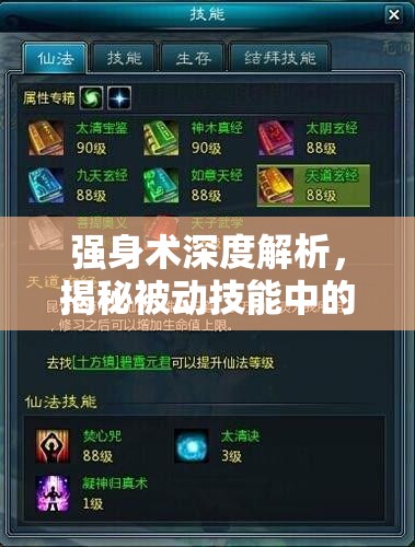 强身术深度解析，揭秘被动技能中的生命守护神如何守护健康