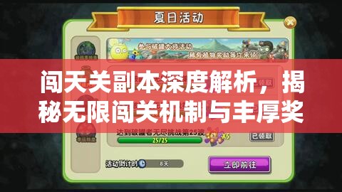 闯天关副本深度解析，揭秘无限闯关机制与丰厚奖励盛宴