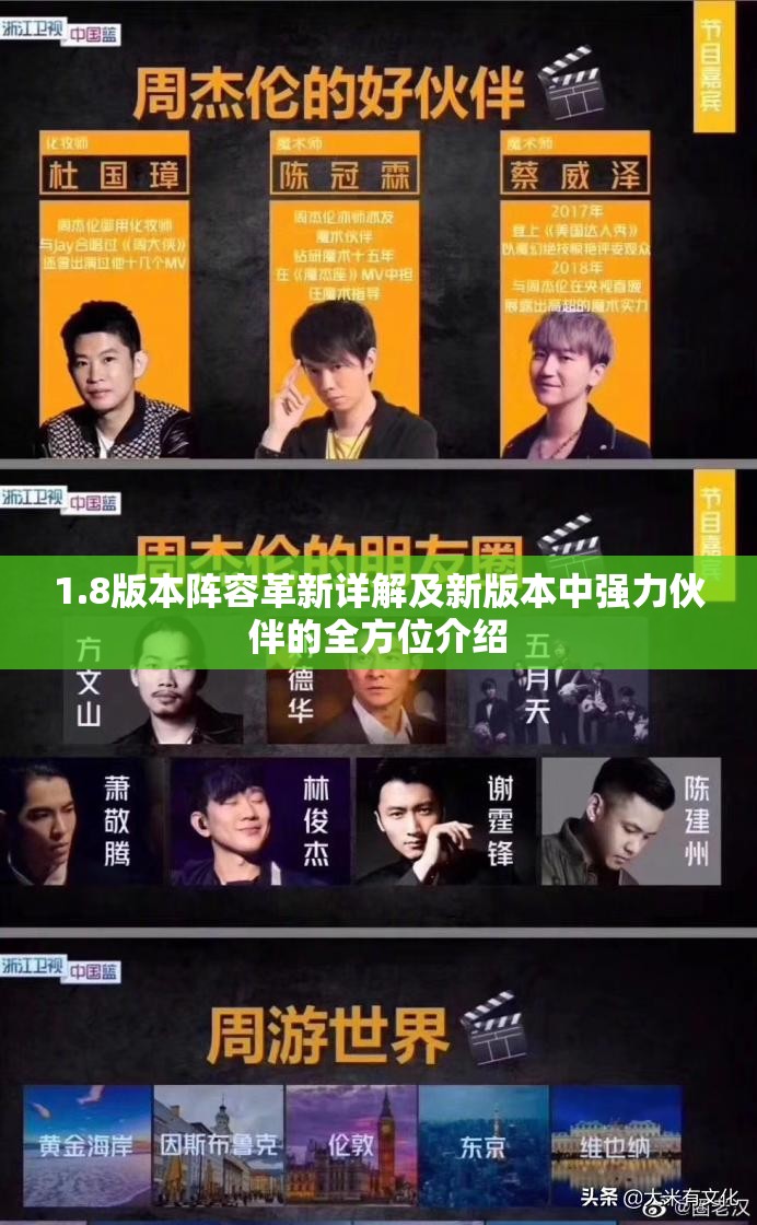 1.8版本阵容革新详解及新版本中强力伙伴的全方位介绍