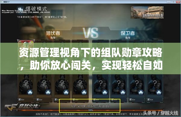 资源管理视角下的组队勋章攻略，助你放心闯关，实现轻松自如的游戏体验