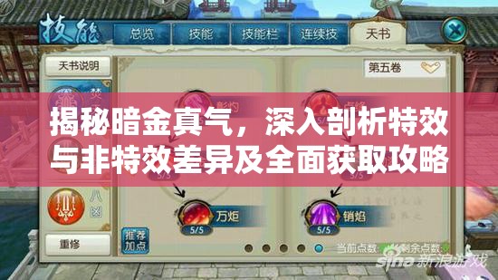 揭秘暗金真气，深入剖析特效与非特效差异及全面获取攻略