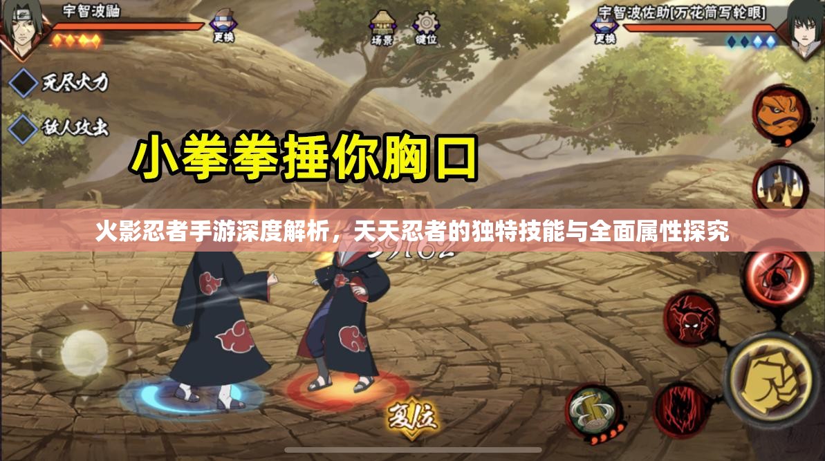 火影忍者手游深度解析，天天忍者的独特技能与全面属性探究
