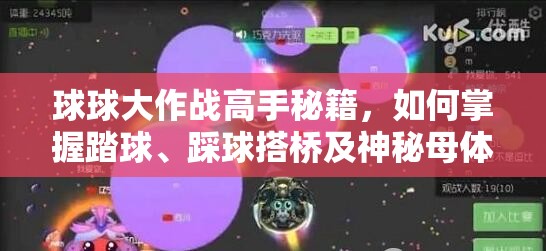球球大作战高手秘籍，如何掌握踏球、踩球搭桥及神秘母体踏球技巧？