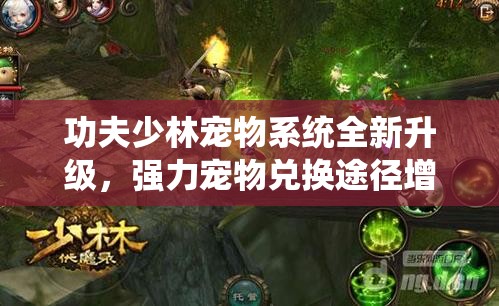 功夫少林宠物系统全新升级，强力宠物兑换途径增加了吗？全攻略揭秘！