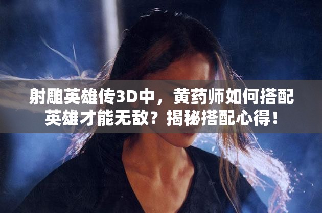 射雕英雄传3D中，黄药师如何搭配英雄才能无敌？揭秘搭配心得！