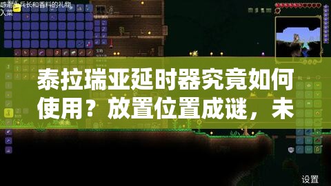 泰拉瑞亚延时器究竟如何使用？放置位置成谜，未来玩法将如何革命？