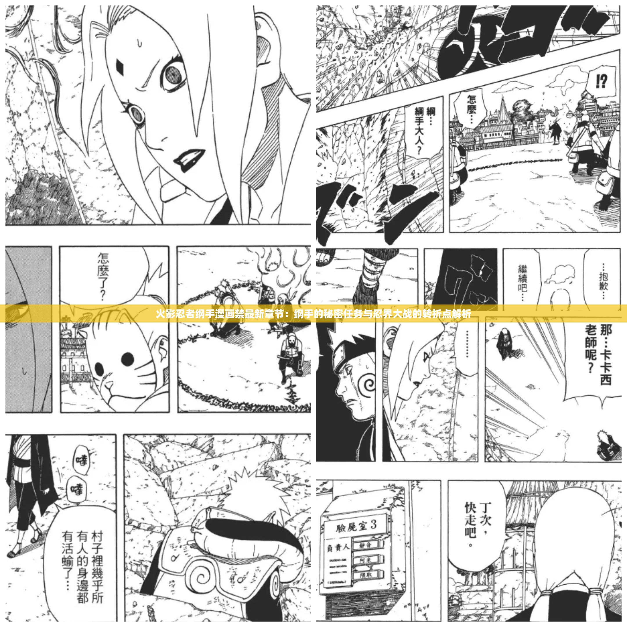 火影忍者纲手漫画禁最新章节：纲手的秘密任务与忍界大战的转折点解析