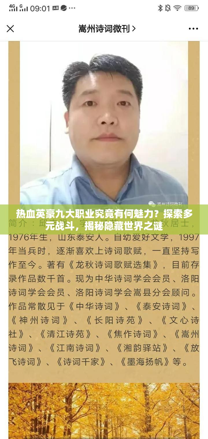 热血英豪九大职业究竟有何魅力？探索多元战斗，揭秘隐藏世界之谜