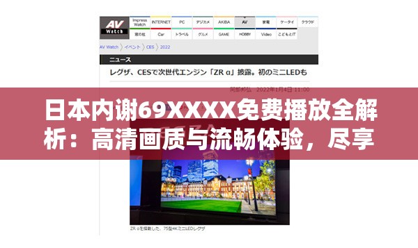 日本内谢69XXXX免费播放全解析：高清画质与流畅体验，尽享精彩影视内容