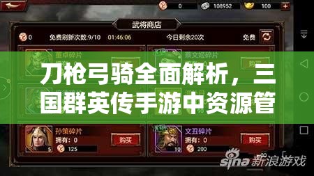 刀枪弓骑全面解析，三国群英传手游中资源管理有何艺术悬念？