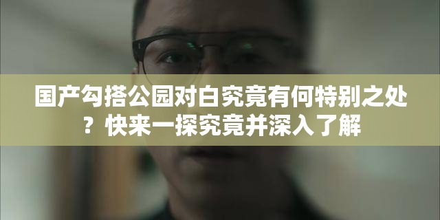 国产勾搭公园对白究竟有何特别之处？快来一探究竟并深入了解