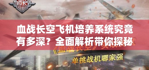 血战长空飞机培养系统究竟有多深？全面解析带你探秘！