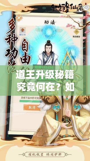道王升级秘籍究竟何在？如何解锁你的未知修仙新境界？