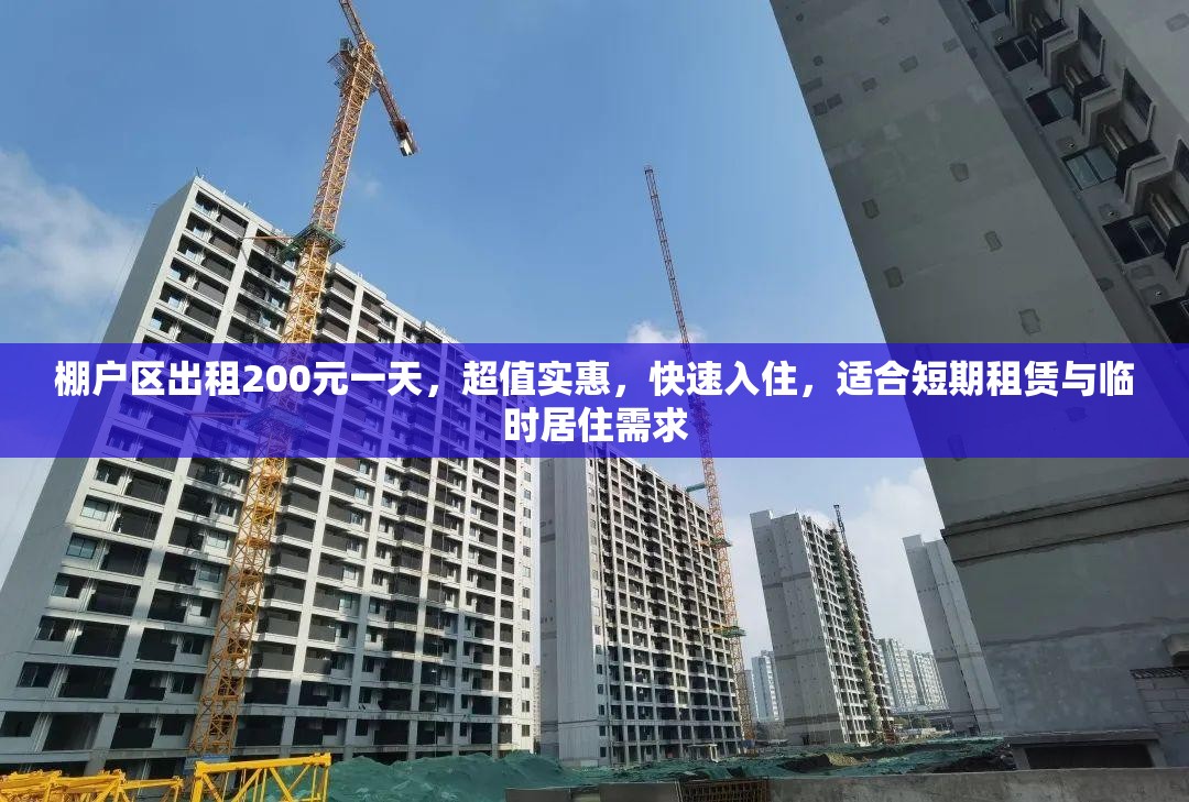 棚户区出租200元一天，超值实惠，快速入住，适合短期租赁与临时居住需求