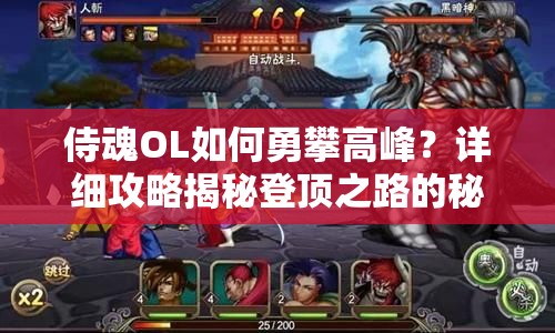 侍魂OL如何勇攀高峰？详细攻略揭秘登顶之路的秘诀！