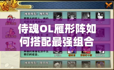侍魂OL雁形阵如何搭配最强组合阵容，你心中的完美组合是什么？