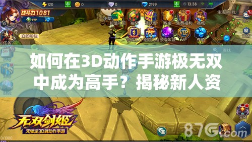 如何在3D动作手游极无双中成为高手？揭秘新人资源管理艺术之谜