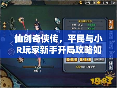 仙剑奇侠传，平民与小R玩家新手开局攻略如何历经变革？