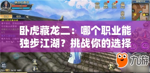 卧虎藏龙二：哪个职业能独步江湖？挑战你的选择极限