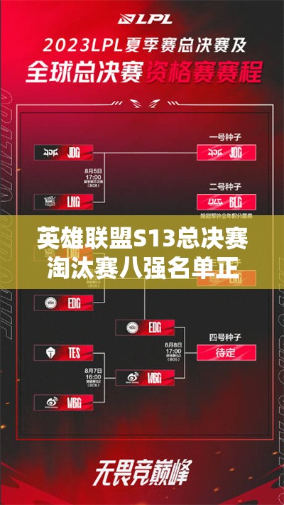 英雄联盟S13总决赛淘汰赛八强名单正式出炉：全球8支顶尖战队晋级，巅峰对决即将开启